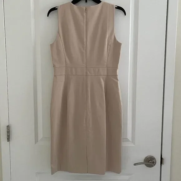 Ann Taylor Bow Tie Beige Dress - Picture 4 of 4